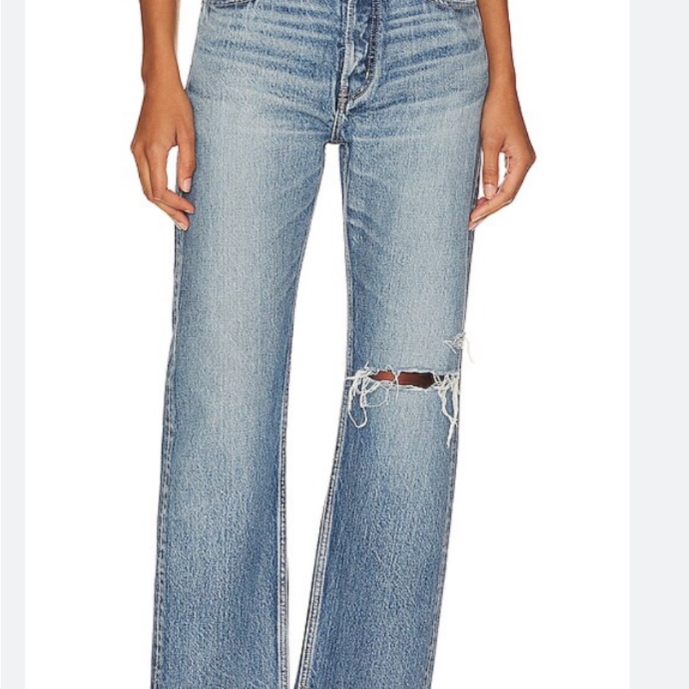 Moussy Vintage Esplen Wideleg Straight Jeans 28